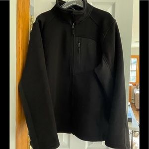 CB JACKET MENS SIZE XL ZIP FRONT THREE POCKET BLACK FLEECE LINED